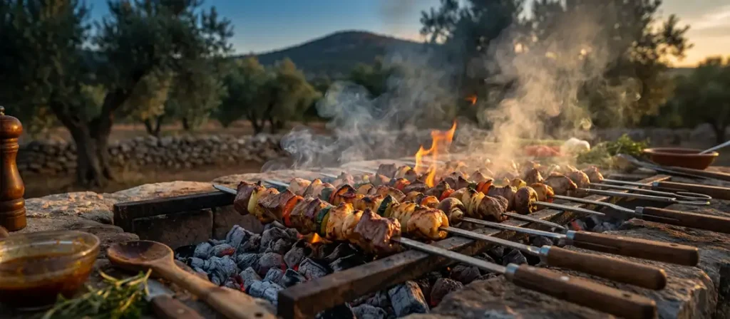 How to Grill Kebabs on Charcoal
