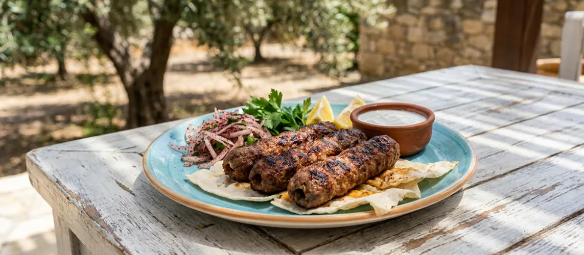 Cypriot Şeftali Beef Kebabs