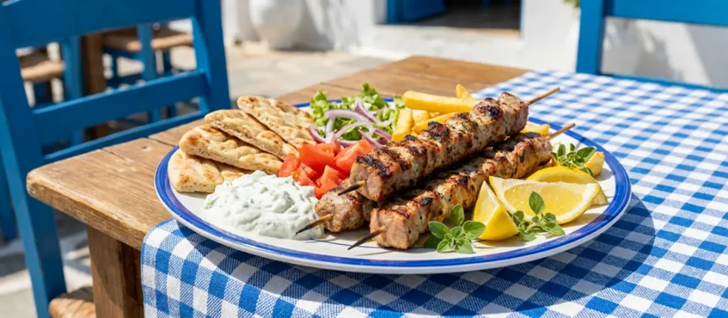 Greek Pork Souvlaki Kebabs