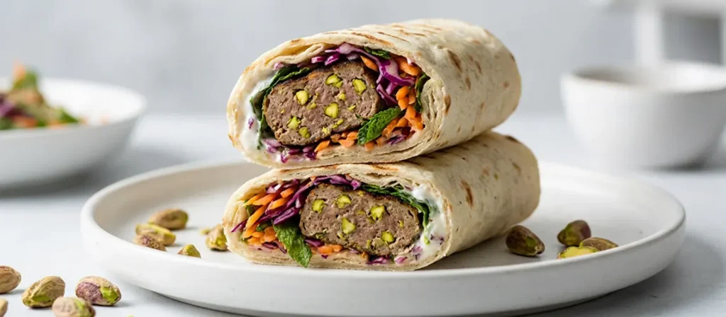 Pistachio Lamb Kofta Wraps