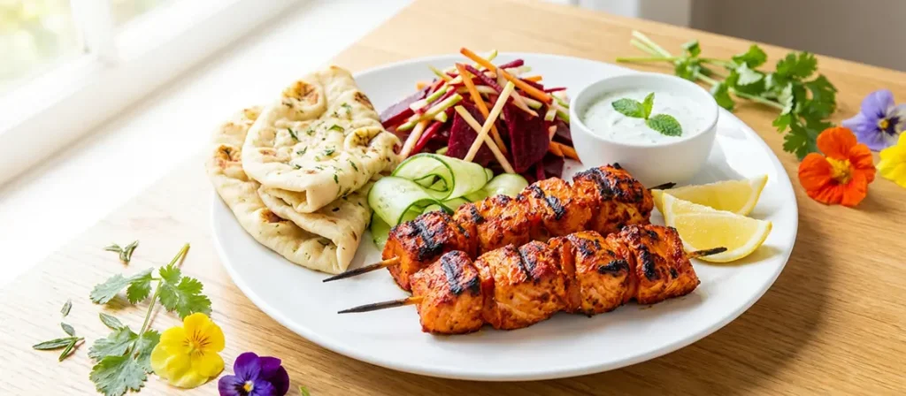 Salmon Tikka Skewers