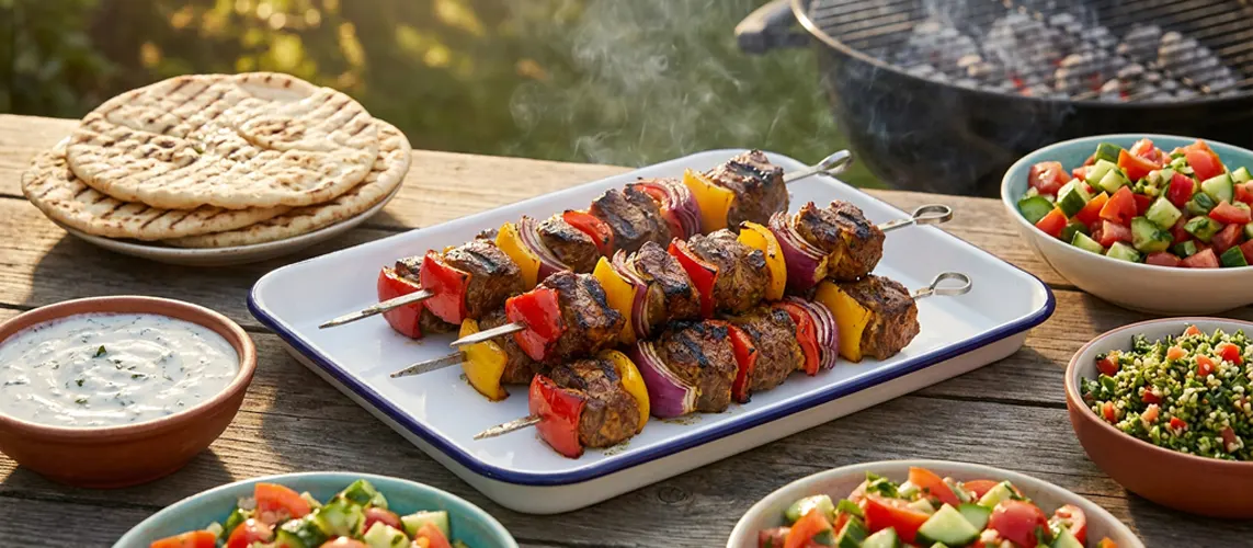 Spicy Marinated Lamb Kebabs