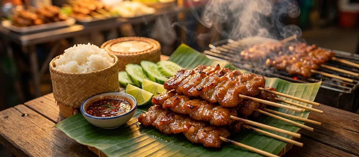Thai Moo Ping Pork Skewers