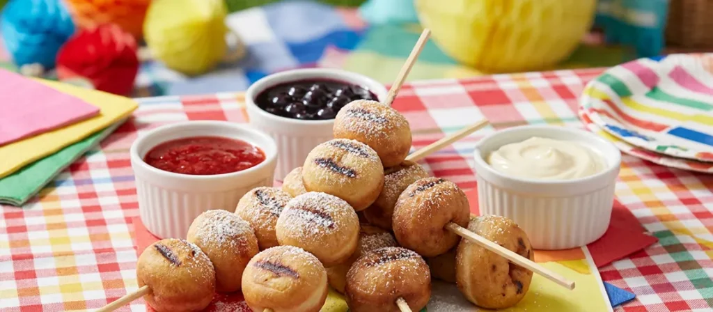 Doughnut Hole Dessert Kebabs
