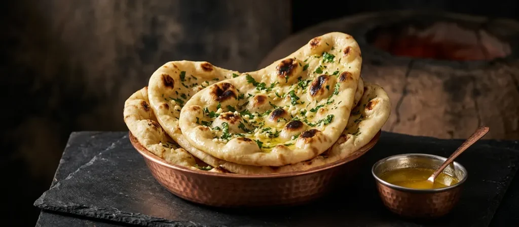 Garlic and Coriander Naan Bread