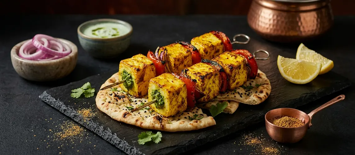 Stuffed Paneer Tikka Kebabs