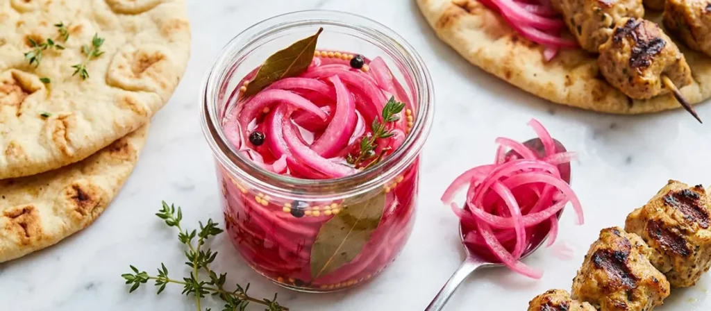 pickled red onions