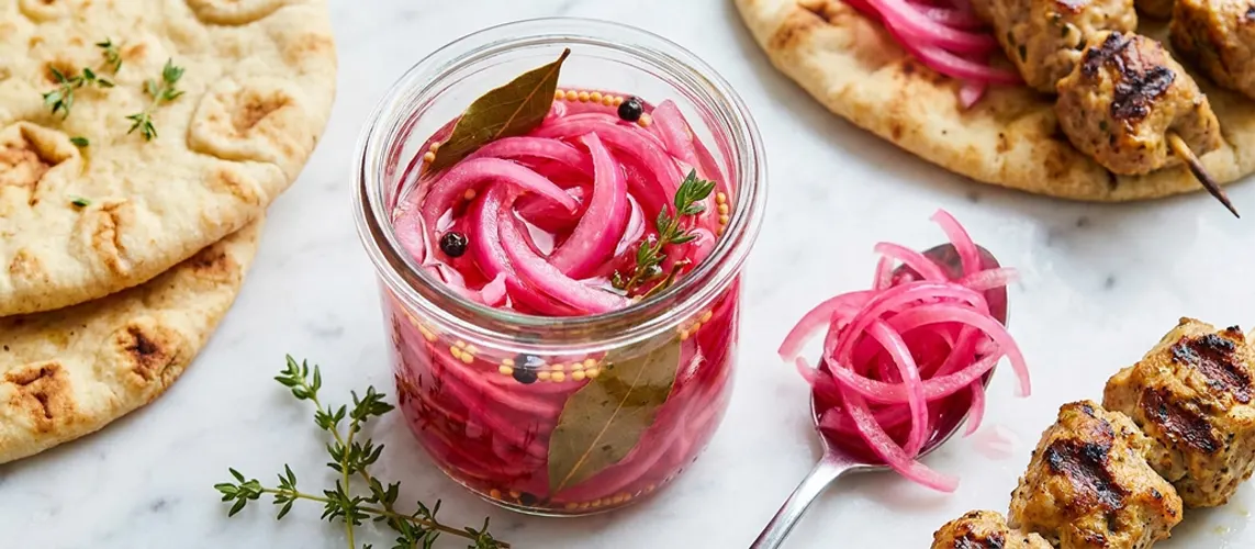 pickled red onions